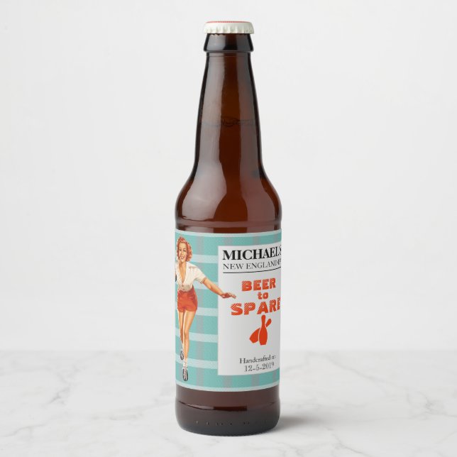 Rótulo Para Garrafa De Cerveja Cerveja de Sobra (Frente)