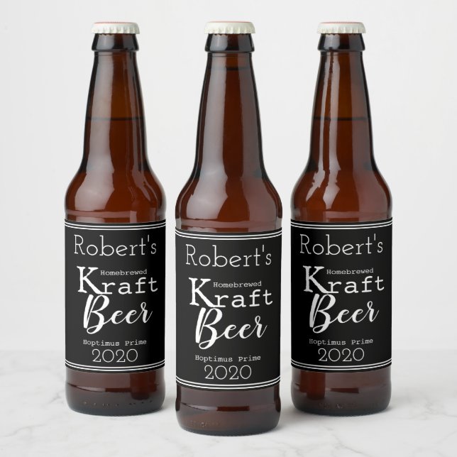 Rótulo Para Garrafa De Cerveja Cerveja Personalizada Feita (Garrafas)