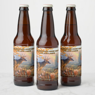 Rótulo Para Garrafa De Cerveja Cerveja Personalizada Veado Em Cópula Qualquer Est