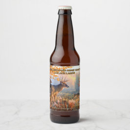 Rótulo Para Garrafa De Cerveja Cerveja Personalizada Veado Em Cópula Qualquer Est