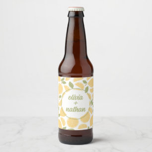 Rótulo Para Garrafa De Cerveja Chá de panela de limões ou Casamento Personalizado