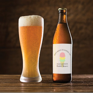 Rótulo Para Garrafa De Cerveja Chá de panela do Sorvete cooptado