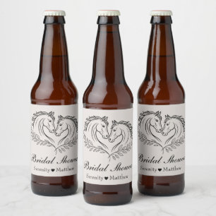 Rótulo Para Garrafa De Cerveja Chá de panela Russo Elegante do País dos Cavalos O