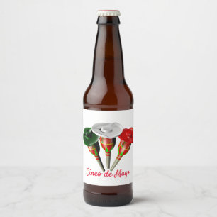 Rótulo Para Garrafa De Cerveja Cinco de mayo,fiesta mexicana