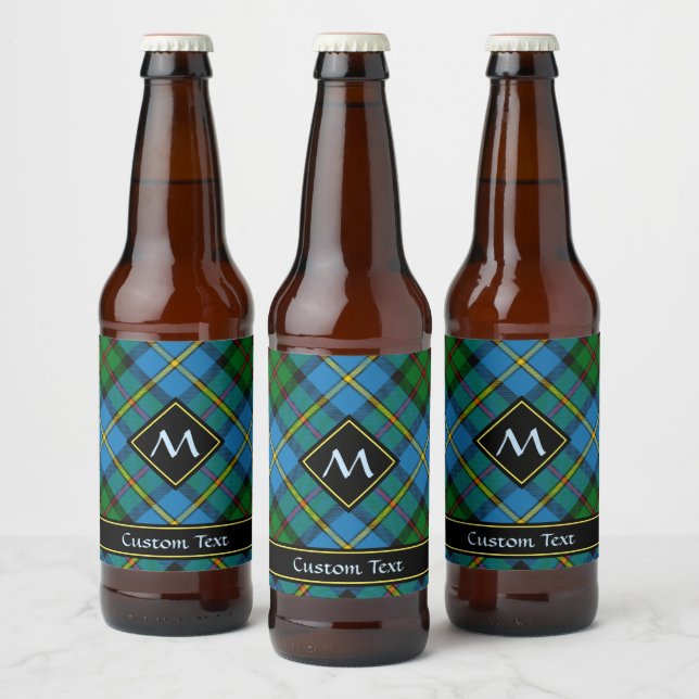 Rótulo Para Garrafa De Cerveja Clan MacLeod caçando Tartan (Garrafas)