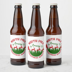 Rótulo Para Garrafa De Cerveja Companhia Cervejeira Polo Norte