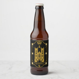 Rótulo Para Garrafa De Cerveja Coroação Real Abadia de Westminster