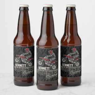 Rótulo Para Garrafa De Cerveja Corrida de Motocross da Camada de Camada de Sujeir