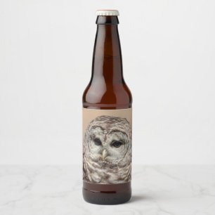 Rótulo Para Garrafa De Cerveja Coruja