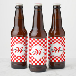 Rótulo Para Garrafa De Cerveja Croácia   Hrvatska   Nome Monograma
