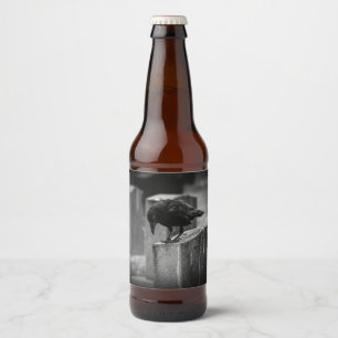 Rótulo Para Garrafa De Cerveja Crow do Cemitério de Queda