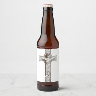 Rótulo Para Garrafa De Cerveja Cruz Clássica Cristã