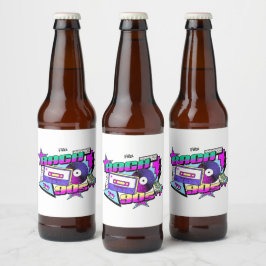 Rótulo Para Garrafa De Cerveja de volta aos anos 90