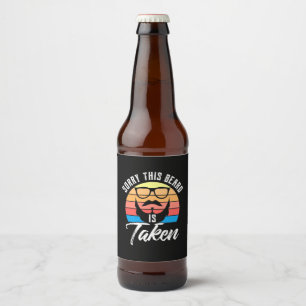 Rótulo Para Garrafa De Cerveja Desculpe, A Barba É Tirada