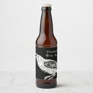 Rótulo Para Garrafa De Cerveja Desenhado À Mão, Raven