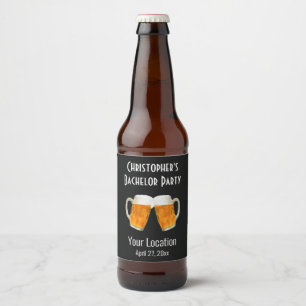 Rótulo Para Garrafa De Cerveja Despedida de Solteiro Cerveja Feliz Casamento