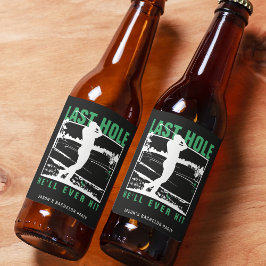 Rótulo Para Garrafa De Cerveja Despedida de Solteiro de Golfe Divertida Último Bu