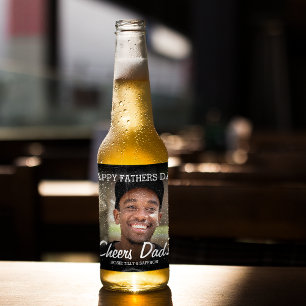 Rótulo Para Garrafa De Cerveja Dia de os pais Feliz de Fotografias Personalizadas