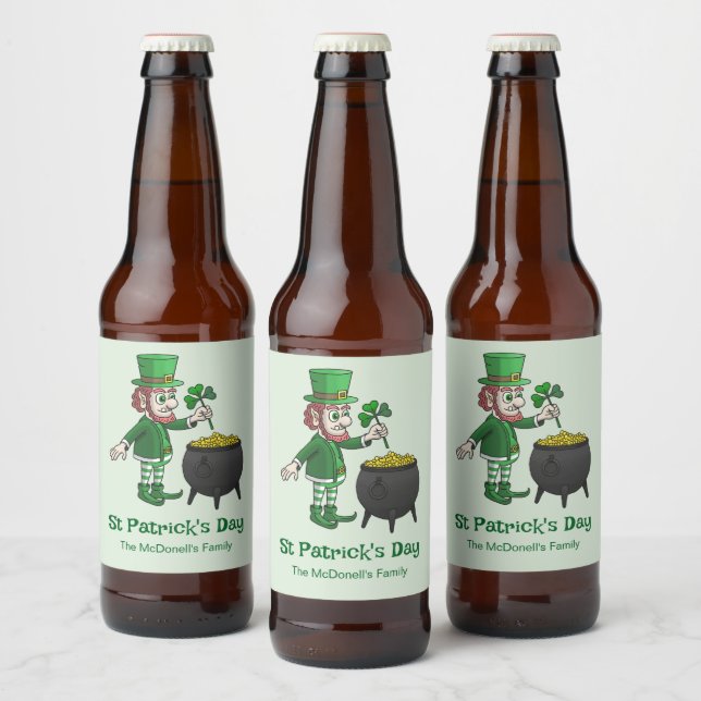 Rótulo Para Garrafa De Cerveja Dia de São Patrício (Garrafas)
