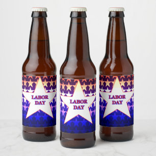Rótulo Para Garrafa De Cerveja Dia do Trabalhador