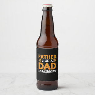 Rótulo Para Garrafa De Cerveja Dia dos Pais Pai Como Um Pai