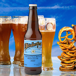 Rótulo Para Garrafa De Cerveja Diversão do Oktoberfest Home Brew