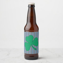 Rótulo Para Garrafa De Cerveja Diversão e Rico Shamrock
