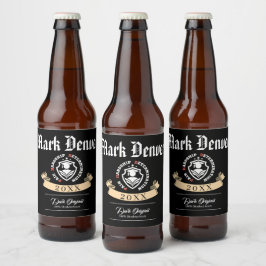 Rótulo Para Garrafa De Cerveja Dor, Dificuldade, Determinação – Citação Engraçada