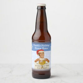 Rótulo Para Garrafa De Cerveja É a época mais maravilhosa... Rótulo de Cerveja
