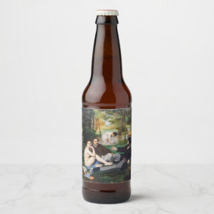 Rótulo Para Garrafa De Cerveja Edouard Manet - Almoço na Relva