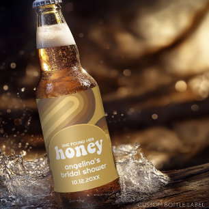 Rótulo Para Garrafa De Cerveja Ela Encontrou Seu Mel - Chuveiro de Noiva com List