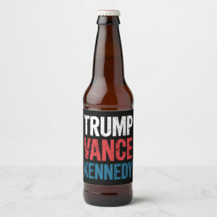Rótulo Para Garrafa De Cerveja Eleição Trump Vance Kennedy 2024