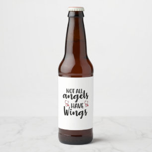 Rótulo Para Garrafa De Cerveja Enfermeira Arte Nem Todos Os Anjos Têm Asas