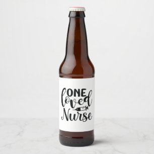 Rótulo Para Garrafa De Cerveja Enfermeira Presente Uma Enfermeira Amada