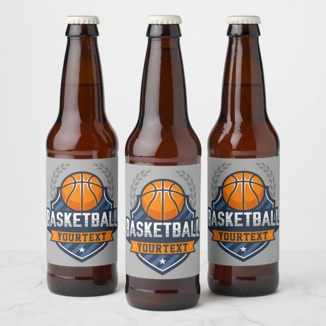 Rótulo Para Garrafa De Cerveja Equipe da Escola de Varsity NAME (Garrafas)