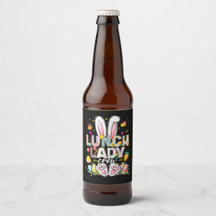 Rótulo Para Garrafa De Cerveja Equipe da Senhora do Almoço Coelho Engraçado