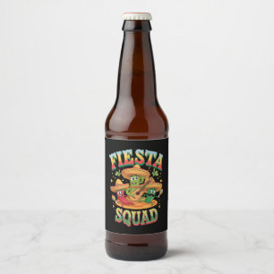 Rótulo Para Garrafa De Cerveja Equipe de Festa Divertida Cinco De Maio Festa Mexi