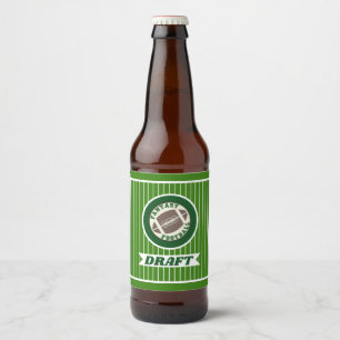 Rótulo Para Garrafa De Cerveja Esboço do futebol da fantasia