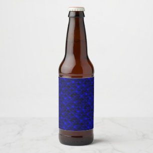 Rótulo Para Garrafa De Cerveja Escalas de Sereia Azul Escuro
