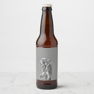 Rótulo Para Garrafa De Cerveja Esculturas romanas em composição moderna