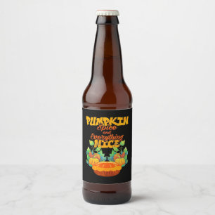 Rótulo Para Garrafa De Cerveja Especiaria De Abóbora Do Halloween E Tudo Muito Be