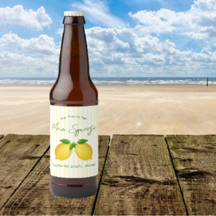 Rótulo Para Garrafa De Cerveja Espremer Limão Chá de Noiva