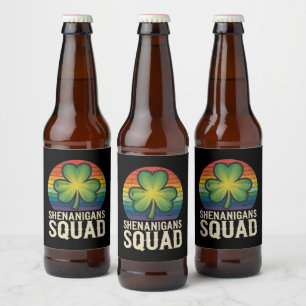 Rótulo Para Garrafa De Cerveja Esquadrão de Travessuras Grupo de Correspondência 
