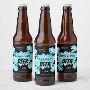 Rótulo Para Garrafa De Cerveja Estilo de Livro de BD Personalizado