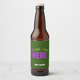 RÓTULO PARA GARRAFA DE CERVEJA ESTILO MODERNO MARCA VERIFICADA FLORESTA VERDE PER