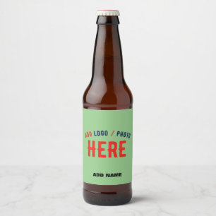 RÓTULO PARA GARRAFA DE CERVEJA ESTILO MODERNO PERSONALIZADO MINT VERDE VERIFICADO