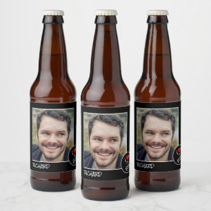 Rótulo Para Garrafa De Cerveja Eu Amo Meu Irmão, Foto Personalizada - Personaliz