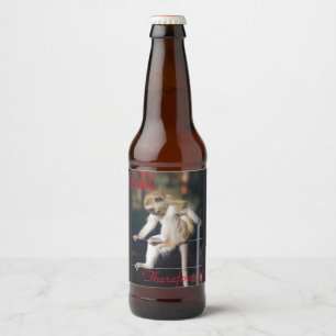 Rótulo Para Garrafa De Cerveja Eu bebo, logo existo! Rótulo do Frasco da Cerveja