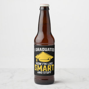 Rótulo Para Garrafa De Cerveja Eu Me Formei Agora Como Smart E Stuff Graduação