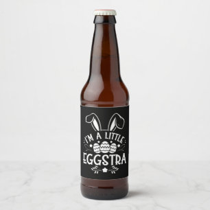 Rótulo Para Garrafa De Cerveja Eu Sou um Coelho da Páscoa Um Pouco Eggstra Divert